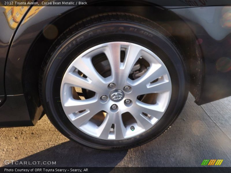 Cocoa Bean Metallic / Black 2012 Toyota Avalon