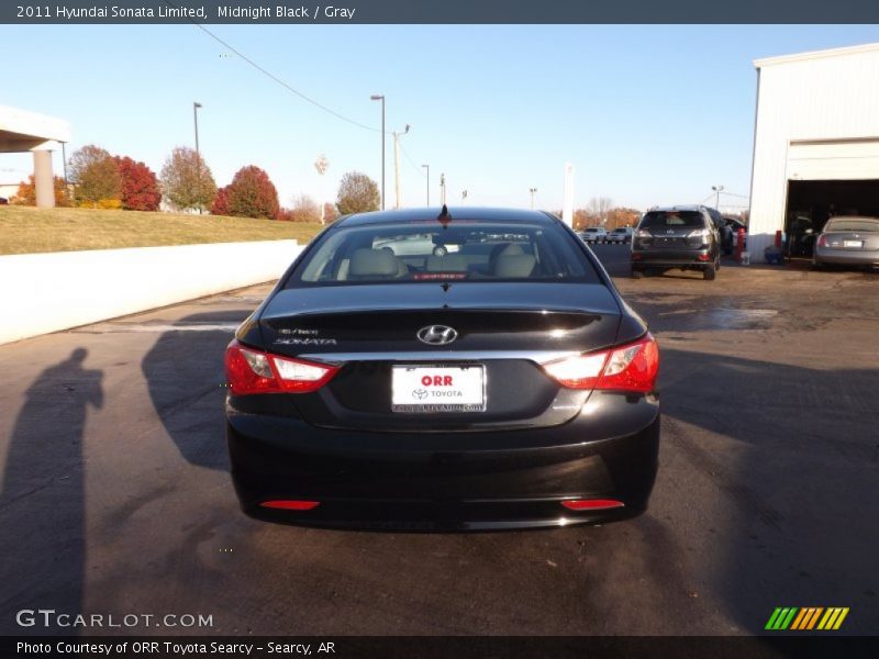 Midnight Black / Gray 2011 Hyundai Sonata Limited