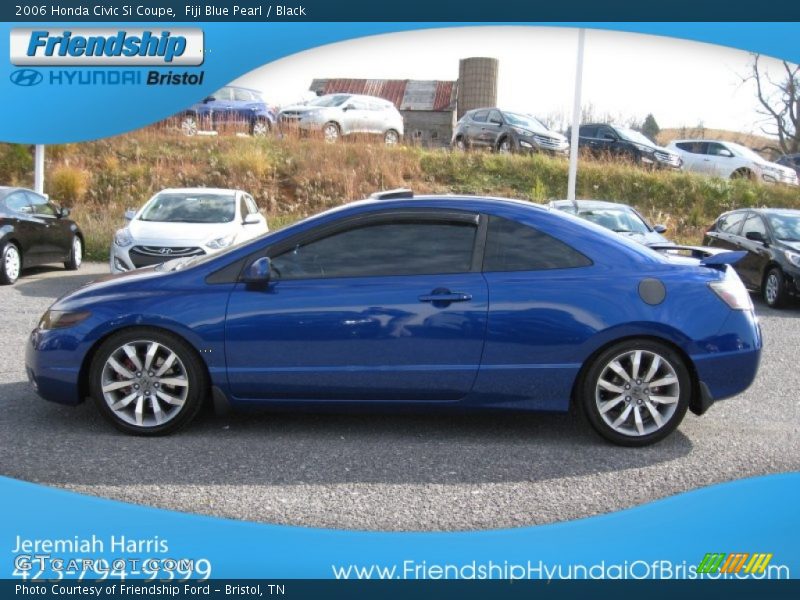 Fiji Blue Pearl / Black 2006 Honda Civic Si Coupe