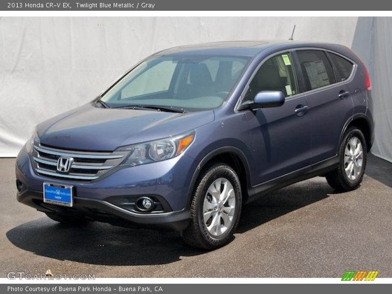 Twilight Blue Metallic / Gray 2013 Honda CR-V EX