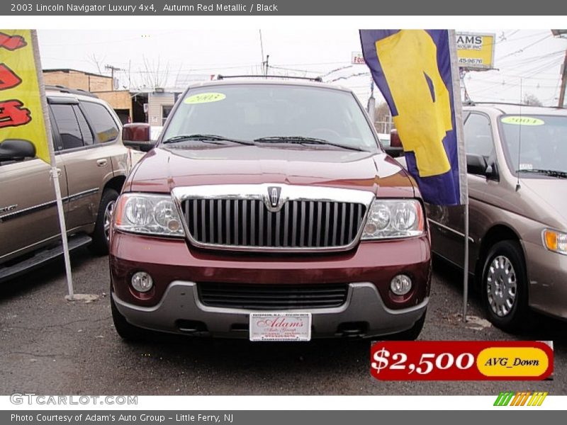 Autumn Red Metallic / Black 2003 Lincoln Navigator Luxury 4x4