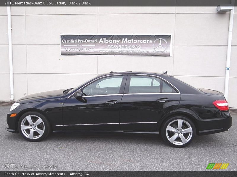 Black / Black 2011 Mercedes-Benz E 350 Sedan