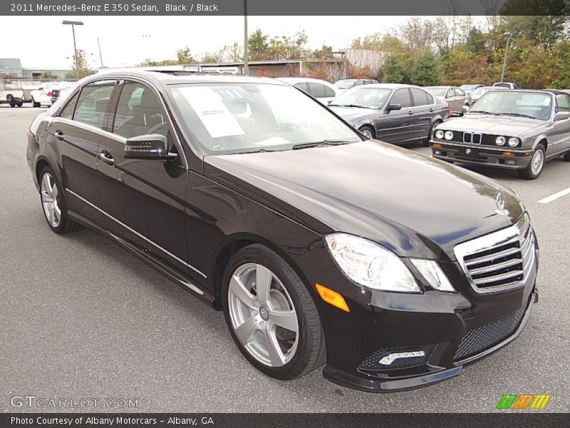 Black / Black 2011 Mercedes-Benz E 350 Sedan