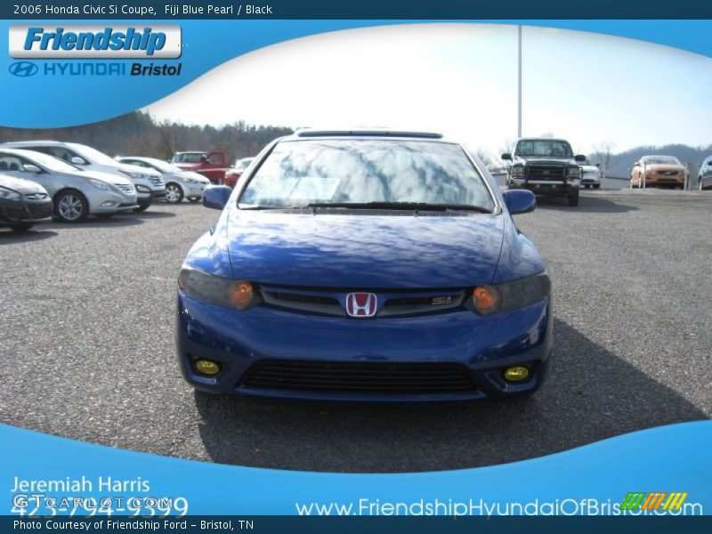 Fiji Blue Pearl / Black 2006 Honda Civic Si Coupe
