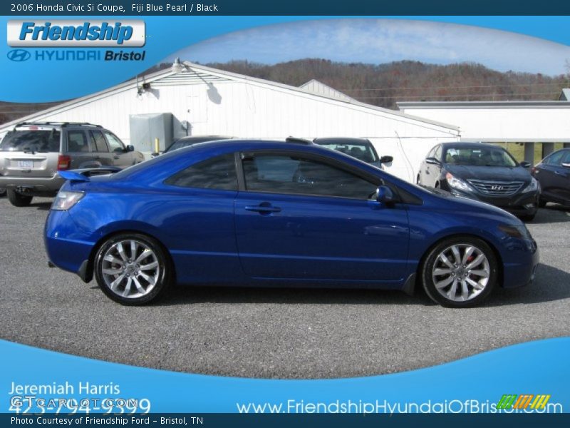 Fiji Blue Pearl / Black 2006 Honda Civic Si Coupe
