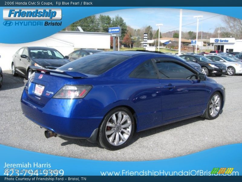 Fiji Blue Pearl / Black 2006 Honda Civic Si Coupe