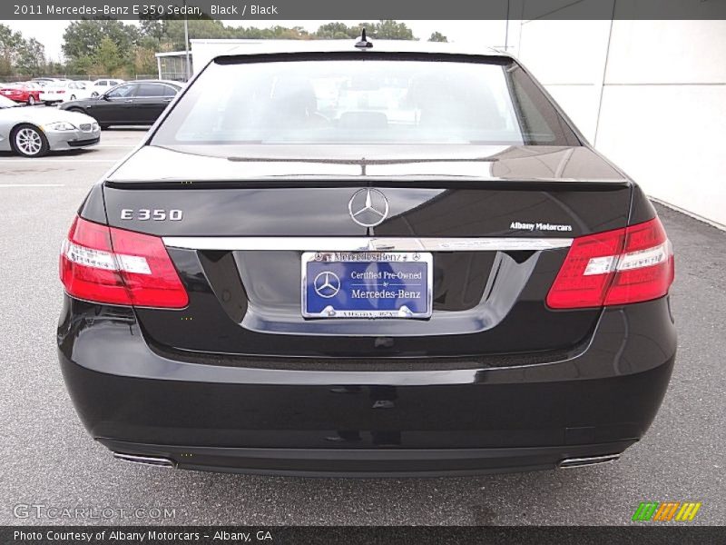 Black / Black 2011 Mercedes-Benz E 350 Sedan