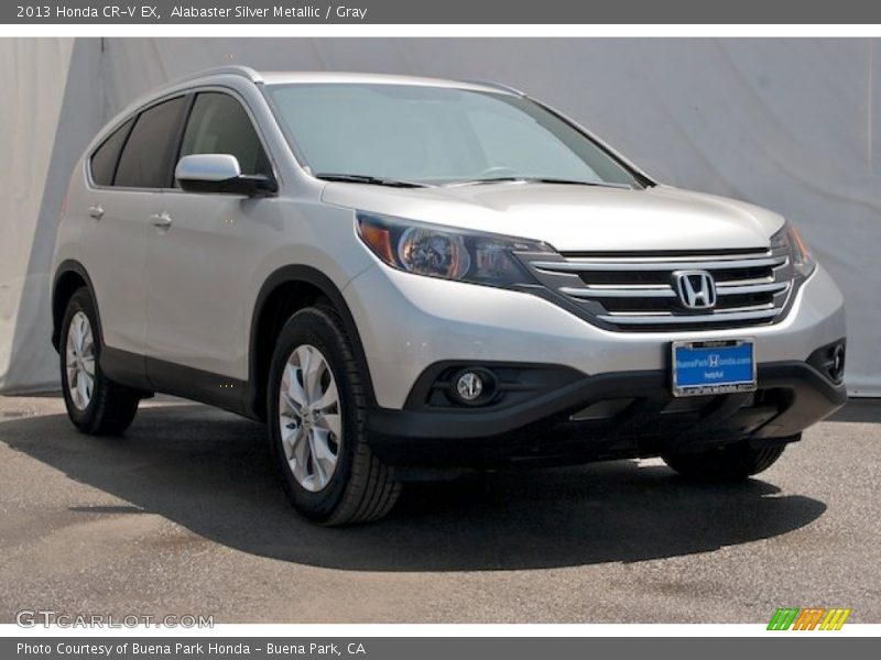 Alabaster Silver Metallic / Gray 2013 Honda CR-V EX