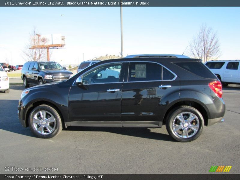Black Granite Metallic / Light Titanium/Jet Black 2011 Chevrolet Equinox LTZ AWD