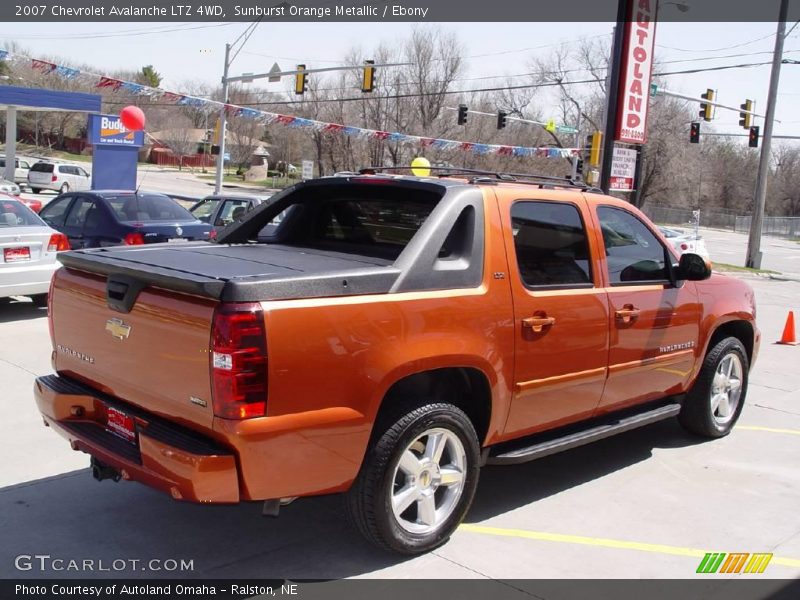 Sunburst Orange Metallic / Ebony 2007 Chevrolet Avalanche LTZ 4WD