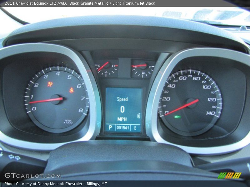Black Granite Metallic / Light Titanium/Jet Black 2011 Chevrolet Equinox LTZ AWD