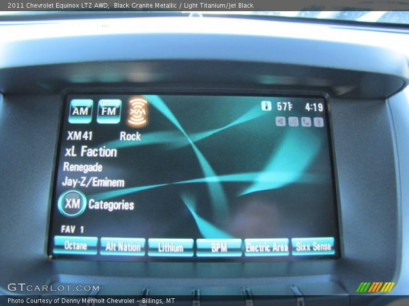 Black Granite Metallic / Light Titanium/Jet Black 2011 Chevrolet Equinox LTZ AWD
