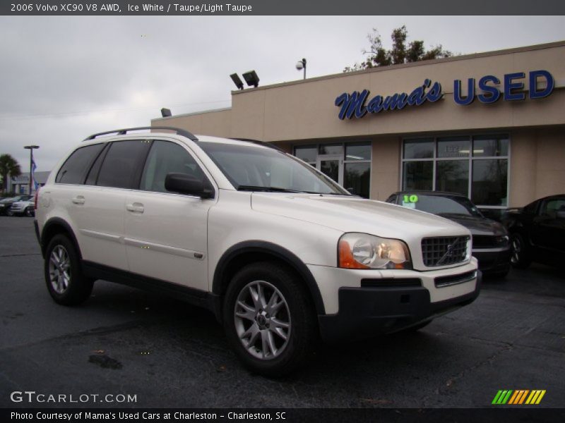 Ice White / Taupe/Light Taupe 2006 Volvo XC90 V8 AWD