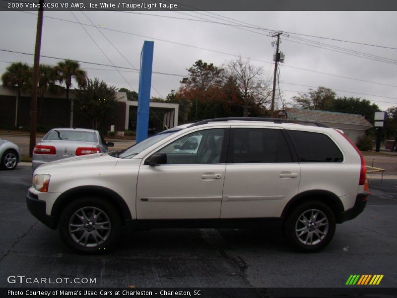 Ice White / Taupe/Light Taupe 2006 Volvo XC90 V8 AWD