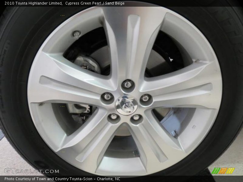 Cypress Green Pearl / Sand Beige 2010 Toyota Highlander Limited