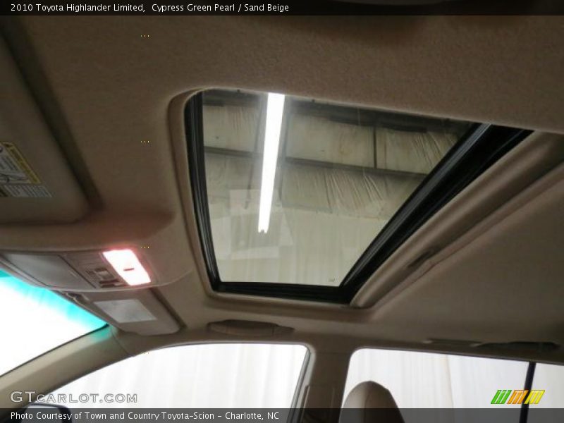 Cypress Green Pearl / Sand Beige 2010 Toyota Highlander Limited