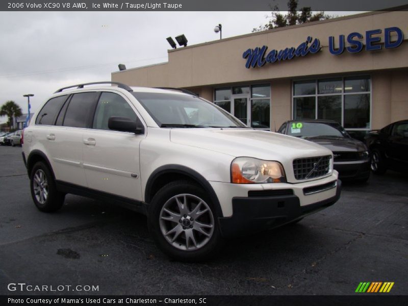 Ice White / Taupe/Light Taupe 2006 Volvo XC90 V8 AWD