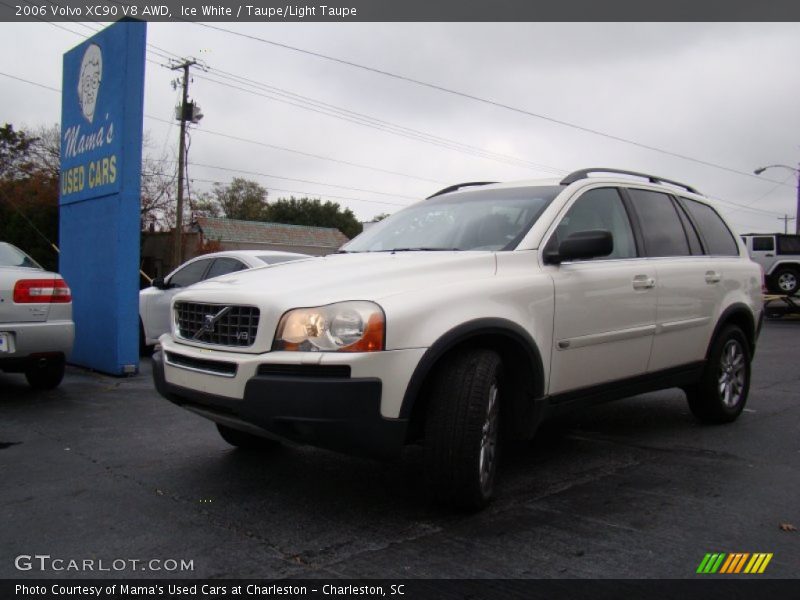 Ice White / Taupe/Light Taupe 2006 Volvo XC90 V8 AWD
