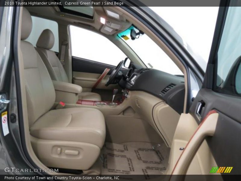 Cypress Green Pearl / Sand Beige 2010 Toyota Highlander Limited
