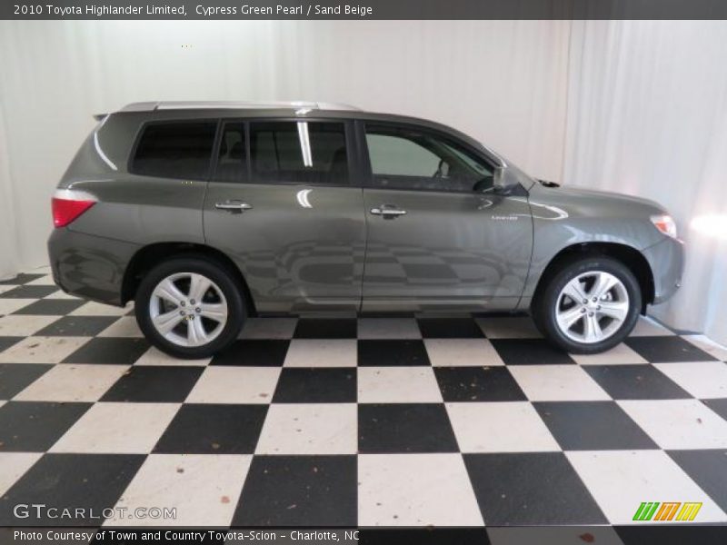 Cypress Green Pearl / Sand Beige 2010 Toyota Highlander Limited