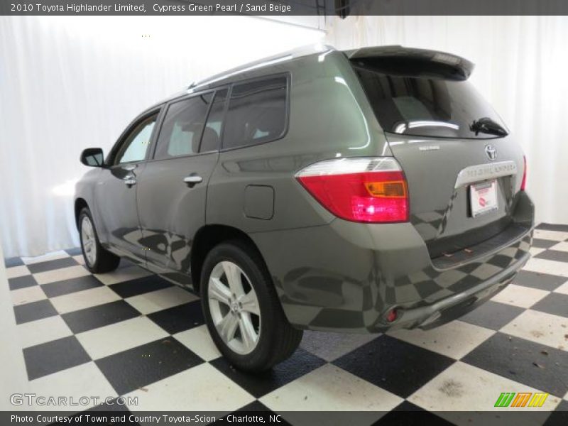 Cypress Green Pearl / Sand Beige 2010 Toyota Highlander Limited