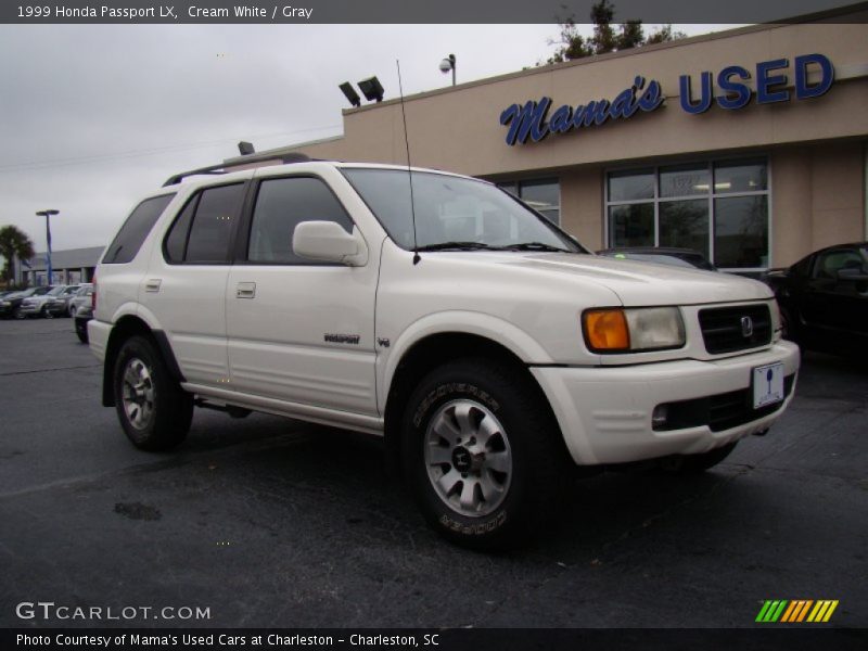 Cream White / Gray 1999 Honda Passport LX