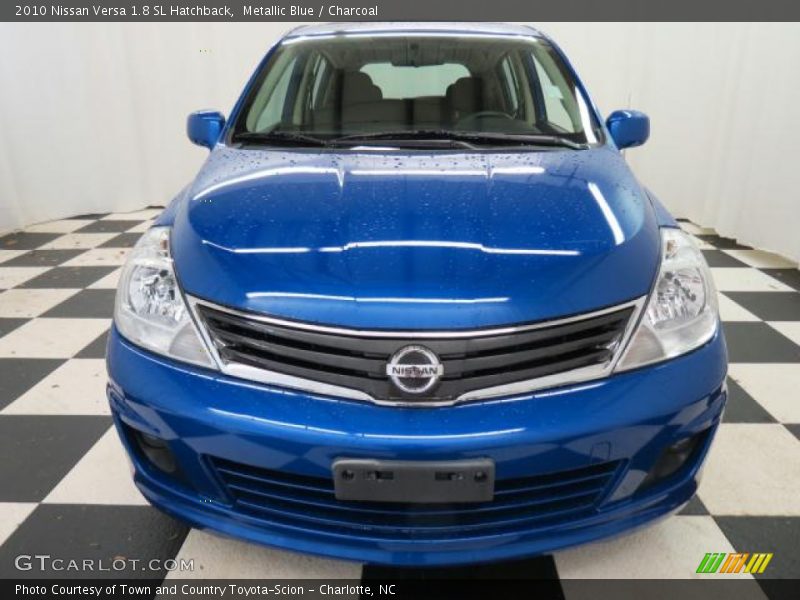 Metallic Blue / Charcoal 2010 Nissan Versa 1.8 SL Hatchback