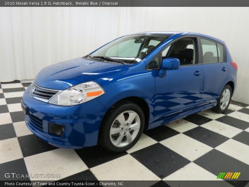 Metallic Blue / Charcoal 2010 Nissan Versa 1.8 SL Hatchback