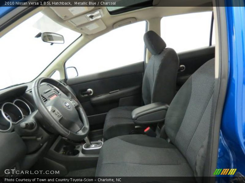Metallic Blue / Charcoal 2010 Nissan Versa 1.8 SL Hatchback