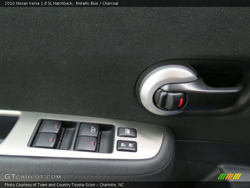 Metallic Blue / Charcoal 2010 Nissan Versa 1.8 SL Hatchback