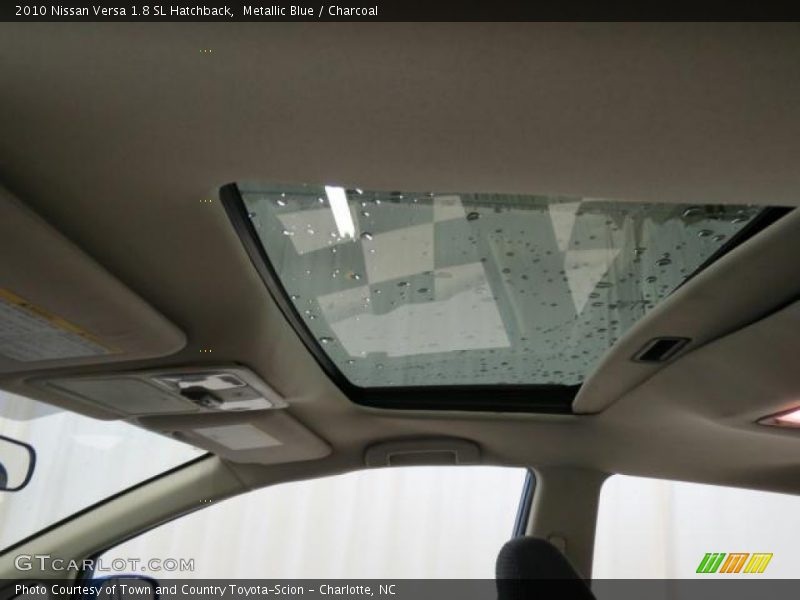 Metallic Blue / Charcoal 2010 Nissan Versa 1.8 SL Hatchback