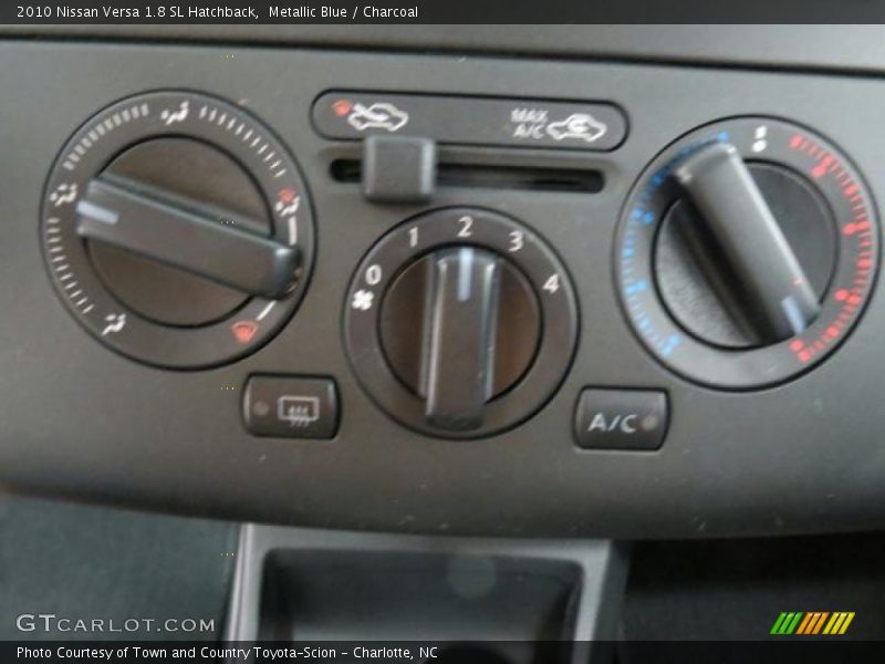 Metallic Blue / Charcoal 2010 Nissan Versa 1.8 SL Hatchback