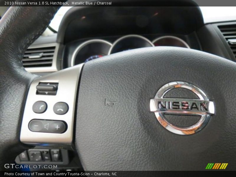 Metallic Blue / Charcoal 2010 Nissan Versa 1.8 SL Hatchback