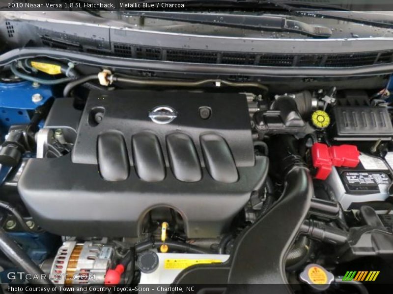 Metallic Blue / Charcoal 2010 Nissan Versa 1.8 SL Hatchback