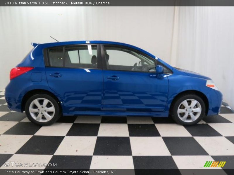 Metallic Blue / Charcoal 2010 Nissan Versa 1.8 SL Hatchback