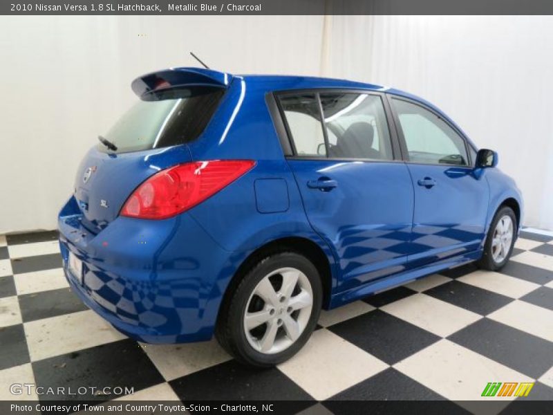 Metallic Blue / Charcoal 2010 Nissan Versa 1.8 SL Hatchback