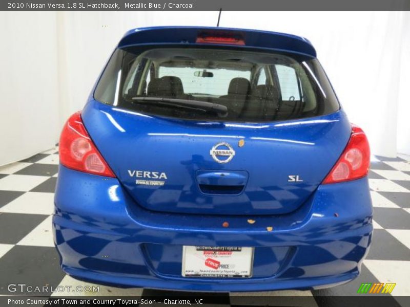 Metallic Blue / Charcoal 2010 Nissan Versa 1.8 SL Hatchback