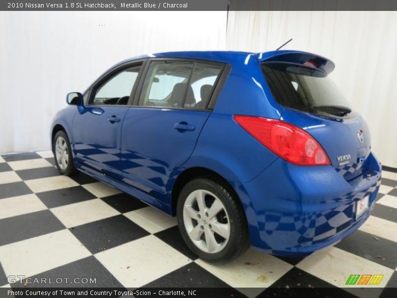 Metallic Blue / Charcoal 2010 Nissan Versa 1.8 SL Hatchback
