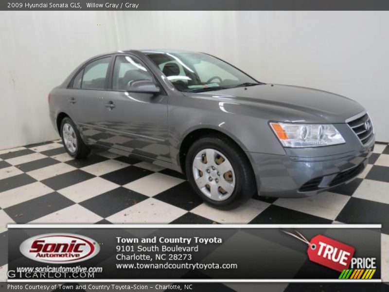Willow Gray / Gray 2009 Hyundai Sonata GLS