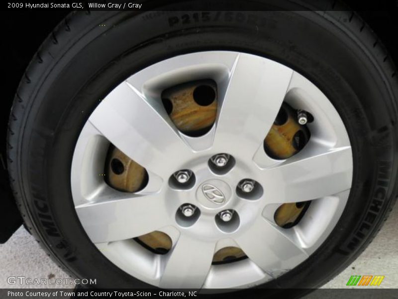 Willow Gray / Gray 2009 Hyundai Sonata GLS