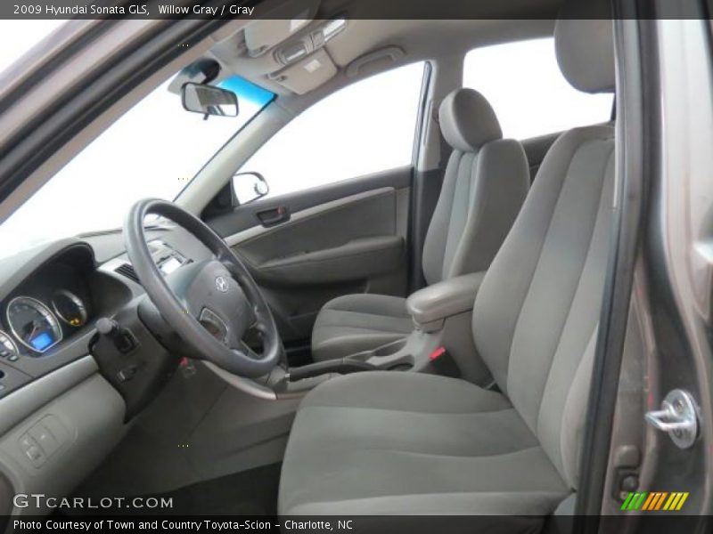 Willow Gray / Gray 2009 Hyundai Sonata GLS