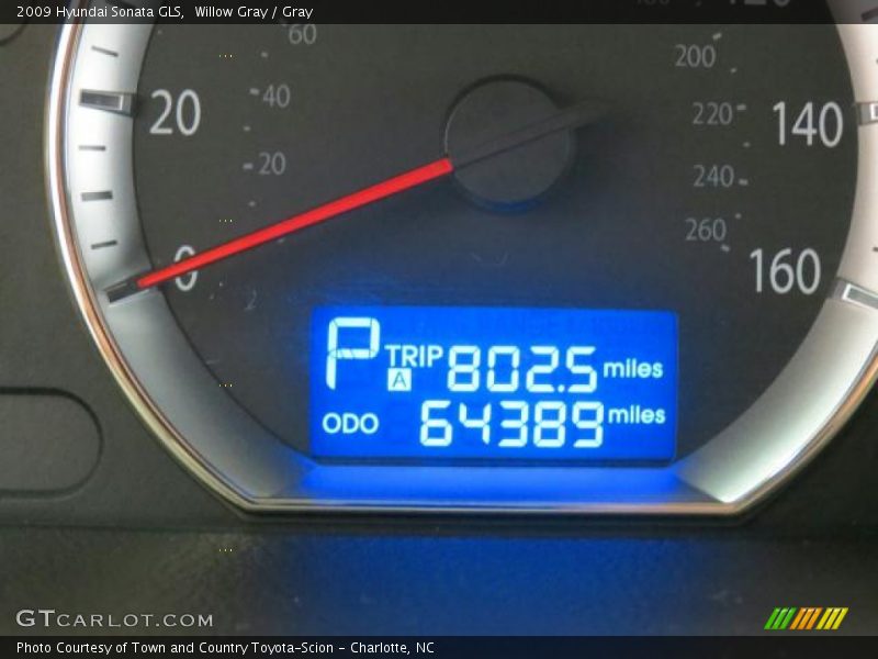 Willow Gray / Gray 2009 Hyundai Sonata GLS