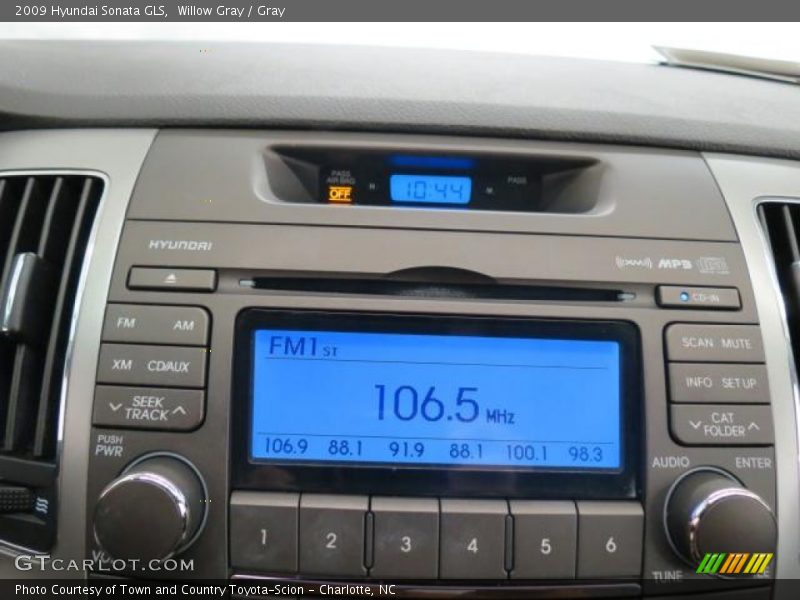 Willow Gray / Gray 2009 Hyundai Sonata GLS