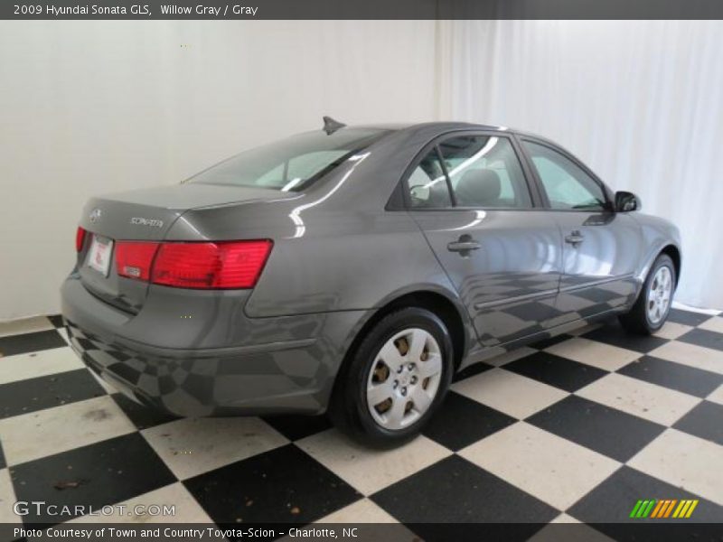 Willow Gray / Gray 2009 Hyundai Sonata GLS