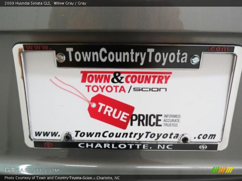 Willow Gray / Gray 2009 Hyundai Sonata GLS
