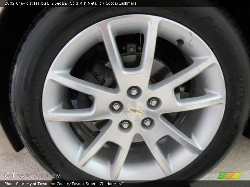 Gold Mist Metallic / Cocoa/Cashmere 2009 Chevrolet Malibu LTZ Sedan