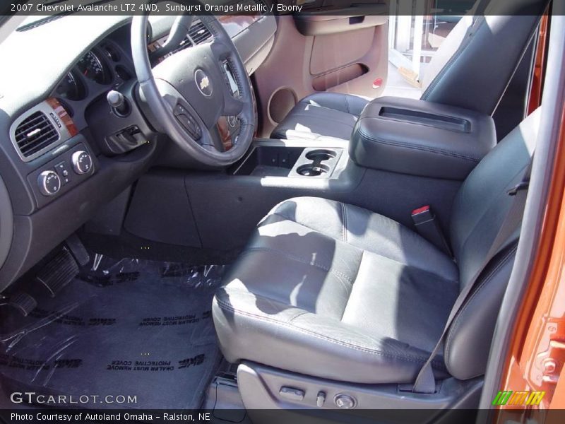 Sunburst Orange Metallic / Ebony 2007 Chevrolet Avalanche LTZ 4WD
