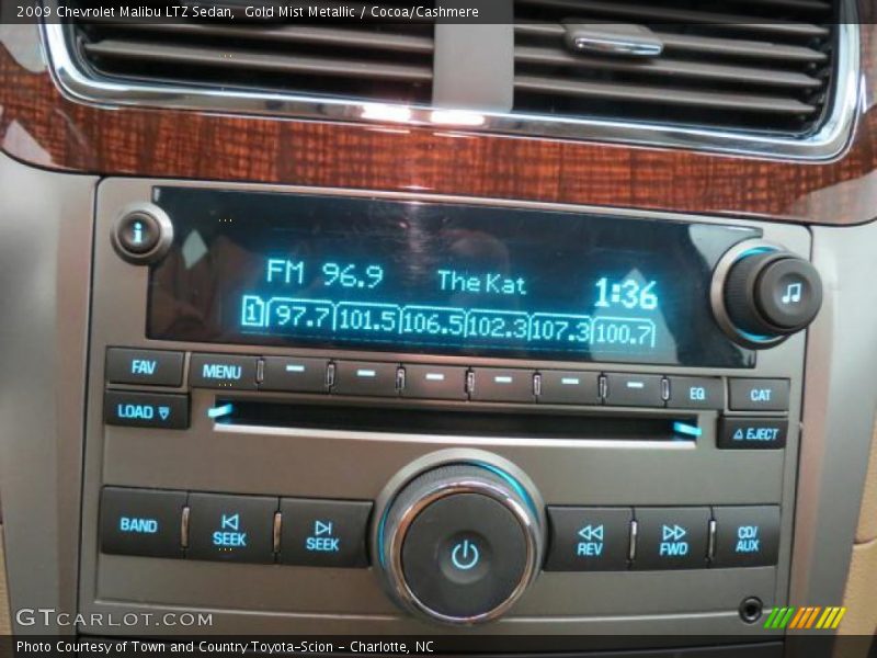 Gold Mist Metallic / Cocoa/Cashmere 2009 Chevrolet Malibu LTZ Sedan