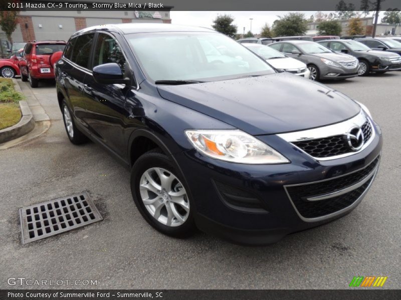 Stormy Blue Mica / Black 2011 Mazda CX-9 Touring