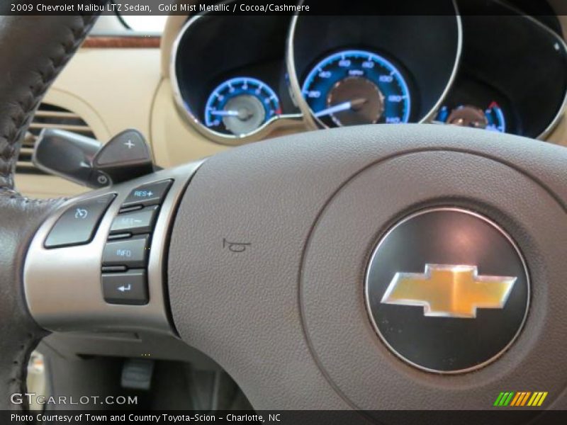 Gold Mist Metallic / Cocoa/Cashmere 2009 Chevrolet Malibu LTZ Sedan